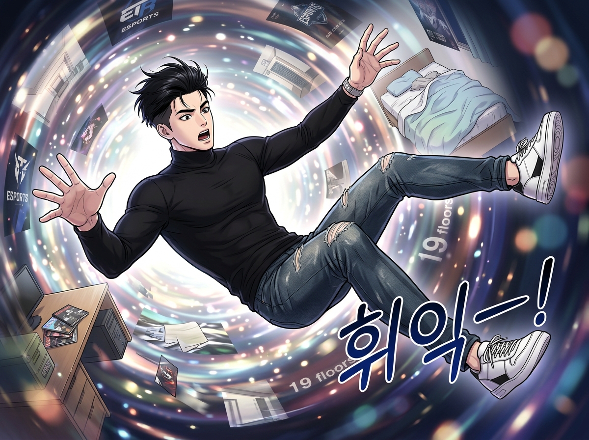 거울 속 재회 3컷