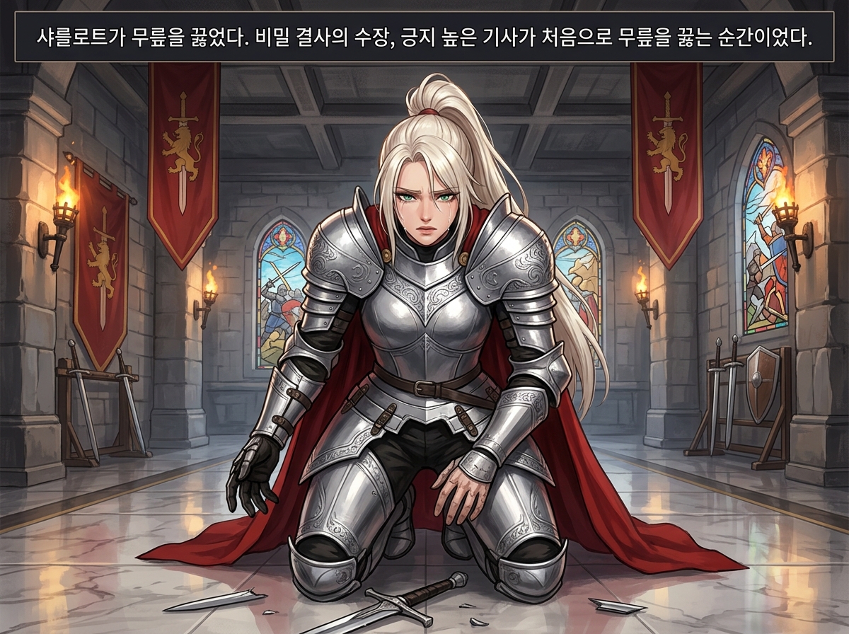 기사의 긍지, 무너지는 갑옷 21컷